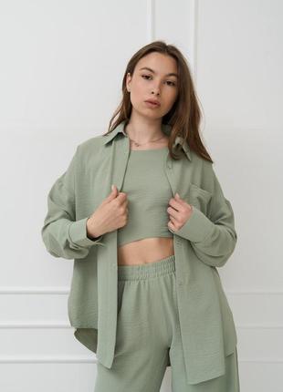 Летний костюм с топом на завязках