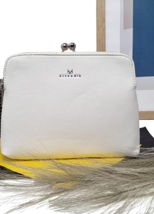 Красивая сумка искусственная кожа белый арт.cd-8106-1 white alex mia (китай)