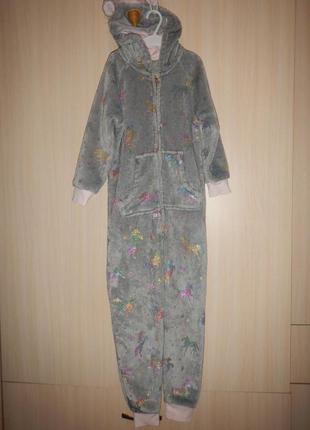 Флисовый ромпер пижама nutmeg р.128-14см(8-9 роев)