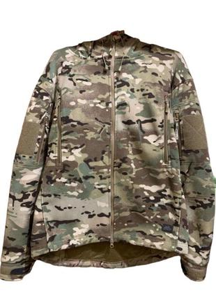 Куртка кофта флісова на флісі світшот тактична військова армійська helikon-tex® patriot jacket multicam, мультикам л,l гелікон