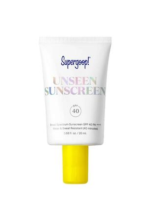 Солнцезащитный крем supergoop!
unseen sunscreen