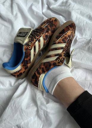 Кеди adidas samba wales bonner leopard