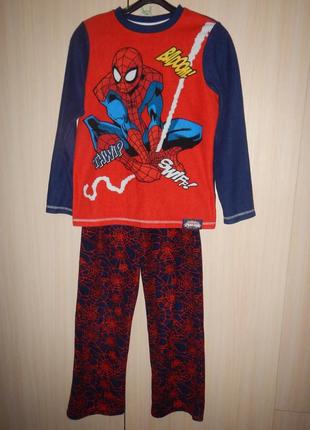 Легкая флисовая пижама spider man р.10-11роков (146см)