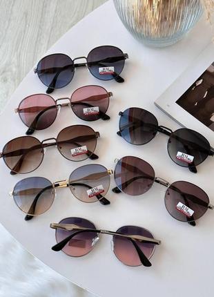 Солнцезащитные очки женские стильные круглые раунды