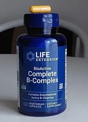 Life extension полный комплекс биоактивных витаминов группы b 60 капсул