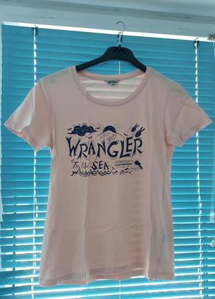Женская хлопковая футболка wrangler (m)