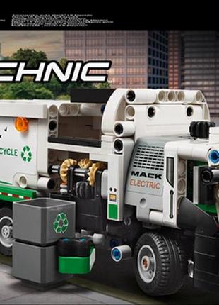 Конструктор lego technic сміттєвоз mack lr electric 503 деталі (42167)