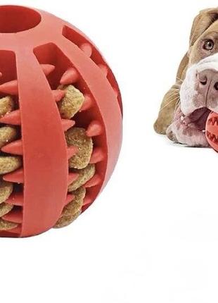 Игрушка для собак trixie мяч для корма «tasty» red (резина)