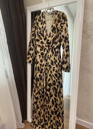 Сукня у леопардовий принт платье