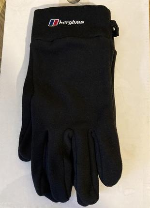 Флисовые перчатки berghaus spectrum fleece black.оригинал.