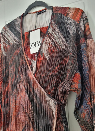 Плиссированный костюм zara кимоно s-m8 фото