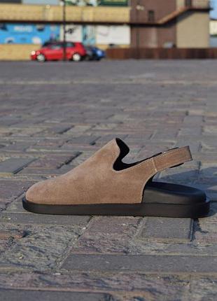 Клогі замшеві візон анатомічна підошва