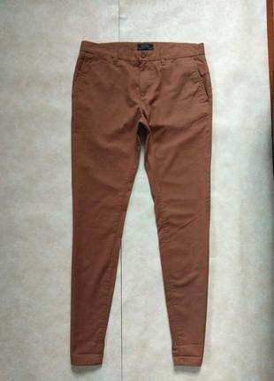 Брендовые мужские коттоновые джинсы штаны скинни clockhouse, 32 размер.