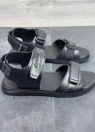 Мужские сандали чёрные4 фото