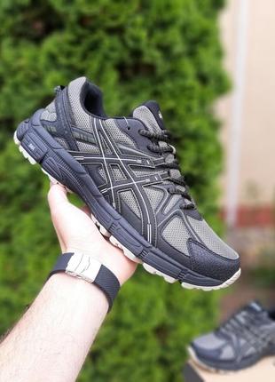 👟 кросівки      asics gel kahana 8сірі з чорним великани   / наложка bs👟