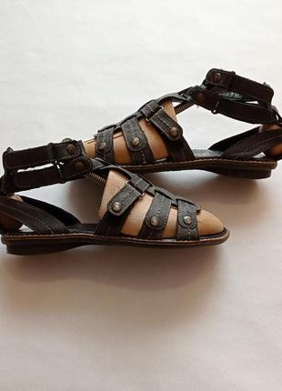 Кожаные натуральная кожа сандали босоножки тапки обувь бренда richter style 36 оригинал женские