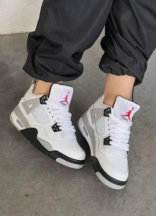 Кросівки air jordan 4 white cement