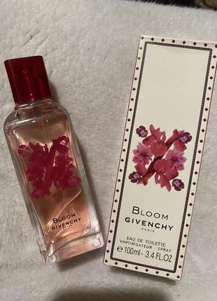 Туалетная лімітована вода bloom givenchy paris