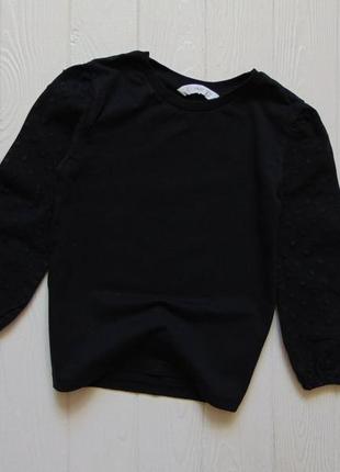 Mng. размер 5 лет. черный реглан-блуза для девочки