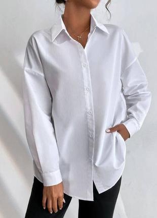 Жіноча сорочка із софту колір білий р.48/50 451187