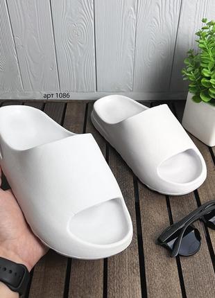 Шльопанці 39-44 чоловічі cloud white / шлепанцы, тапки, тапочки