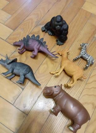 Резиновые стречь игрушки 6 шт лот животных