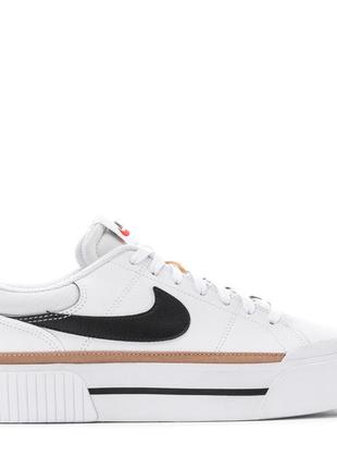 Nike court legacy lift white orange 37