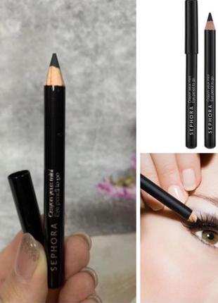 Sephora collection matte eye pencil to go олівець для очей чорний