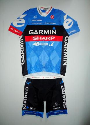 Велокостюм castelli garmin sharp team cervelo uci велоформа оригинал (l-xl)