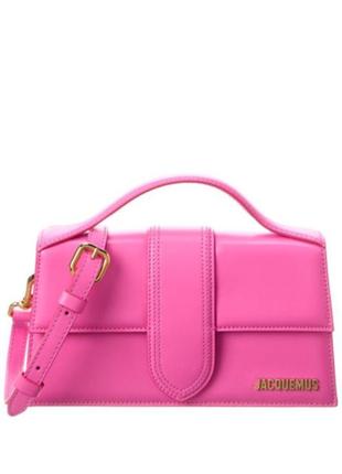 Жіноча сумка jacquemus в рожевому кольорі модель bambino