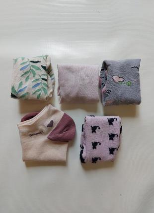 Носки шкарпетки набор 10шт для дівчинки 6-10 років