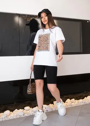 Женская футболка с леопардовым принтом "jungle"