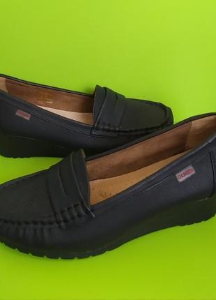 Чёрные мягкие туфли лоферы на танкетке сhun sen, 37