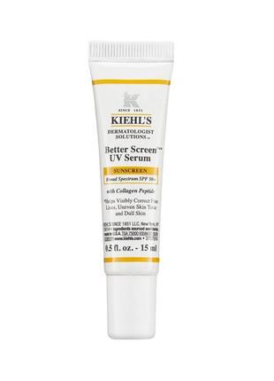 Легкая солнцезащитная сыворотка kiehl's better screenTM uv serum spf 50+