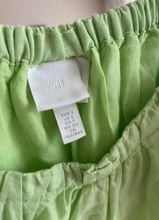 Лляний сарафан h&m сукня з льону на бретелях