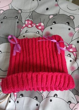 Теплые шапочки для новорожденных