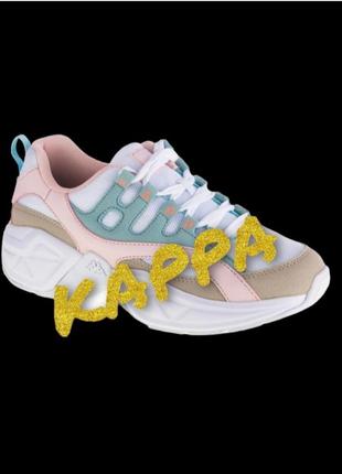 Kappa overton, жіночі білі кросівки, роз.39,5-40