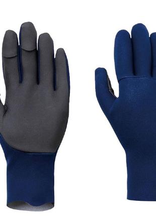 Рукавички shimano chloroprene exs 3 cover gloves m к:blue