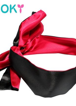 Ikoky секс-маска для очей, пов'язка на очі, зв'язування, флірт, еротичні іграшки червоного кольору