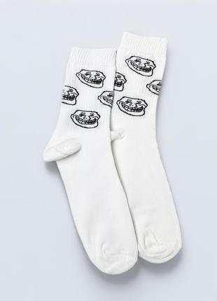 Шкарпетки з принтом / шкарпетки троль фейс / чоловічі шкарпетки
