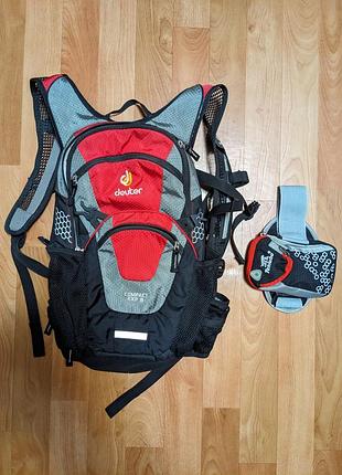 Рюкзак deuter compact exp 8 + наруаквный мешочек (велорукзак, 10л)