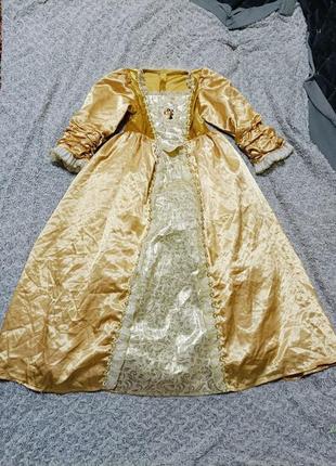 Карнавальное платье принцесса, элизабет суонн , барокко 9-10 лет