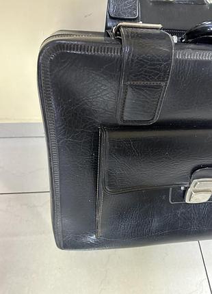 Винтажный кожаный чемодан саквояж9 фото