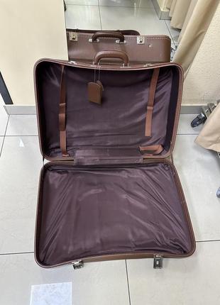 Винтажный кожаный чемодан саквояж5 фото