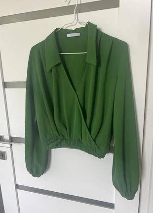 Блуза зеленого цвета 38 размер, reserved