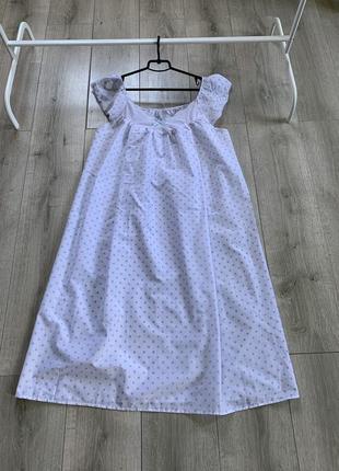 Ночнушка пижама для кормящей мамы размер 50 52 натуральная ткань коттон есть вырезы на груди для кормления малышки 👶