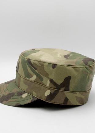 Кепка немка зсу (всу), армейская камуфляжная кепка с козырьком 59р., тактическая мультикам кепка с гербом топ