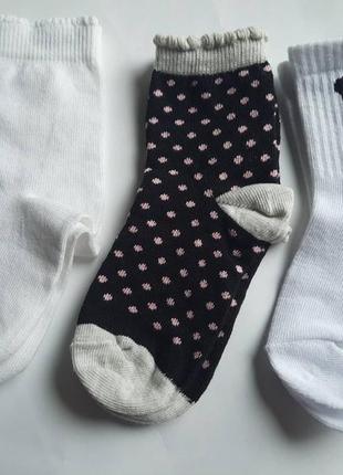 Носки шкарпетки набір 3 пари george eur 23-26