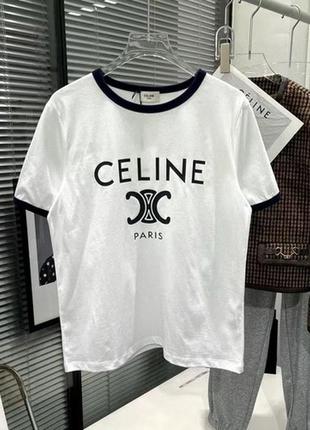 Стильная футболка celine сельдин