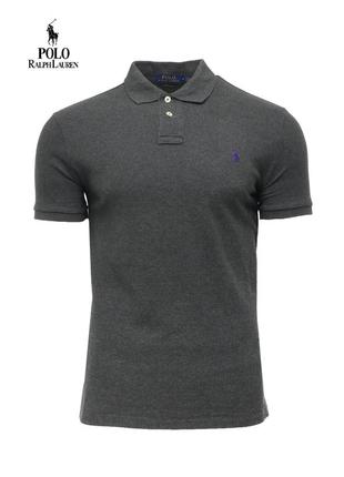 Мужская поло футболка polo ralph lauren grey оригинал [ m ]
